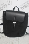 Sandqvist Black Fabric and Leather Backpack RRP £190 (4510235) (Public Viewing and Appraisals