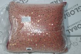 Anthropology Designer Sequin Scatter Cushion RRP £50 (RET01052415) (Public Viewing and Appraisals