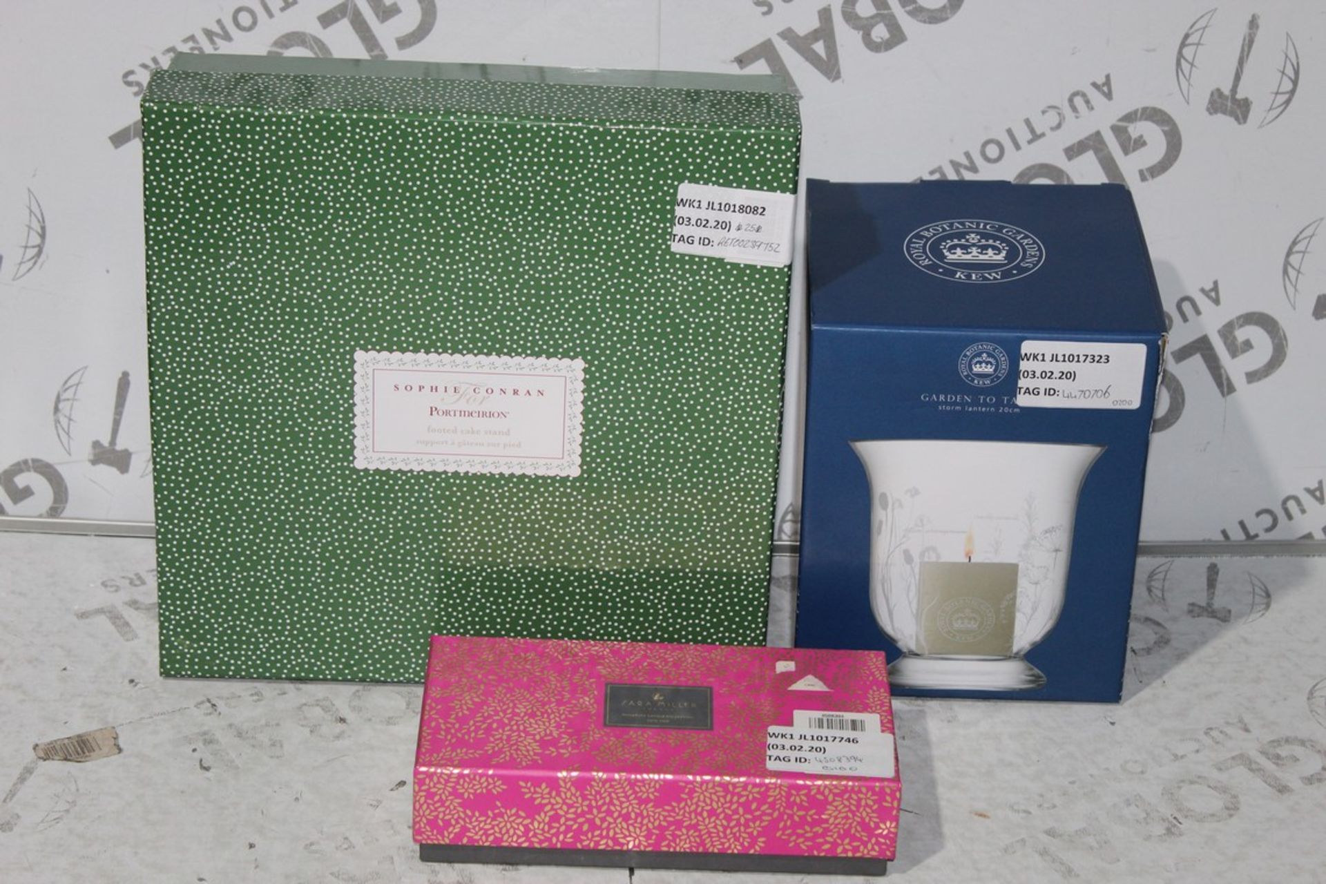 Assorted Items to Include a Sarah Miller Natural Soya Wax Scented Candle, Garden to Table Royal