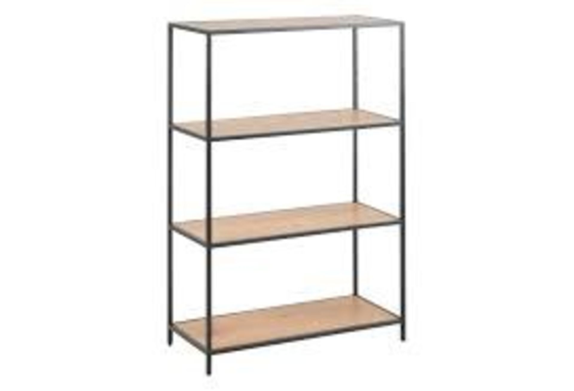 Boxed Seaford 3 Shelf Bookcase RRP £85 (17282) (Public Viewing and Appraisals Available)