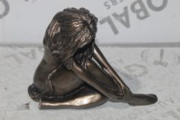 Frith Sculpture Naturally Seated Lady RRP £80 (RET00999534)(In Need of Attention) (Public Viewing