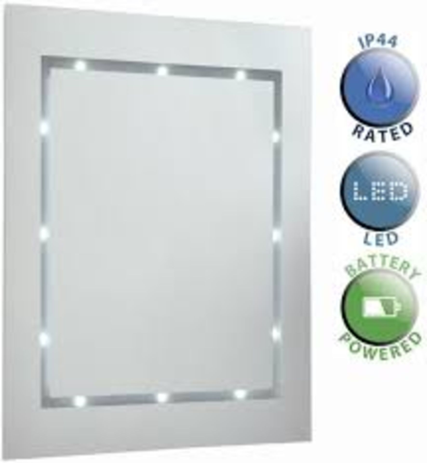 Boxed Minisun Light Up Bathroom Mirror RRP £60 (17599) (Public Viewing and Appraisals Available)