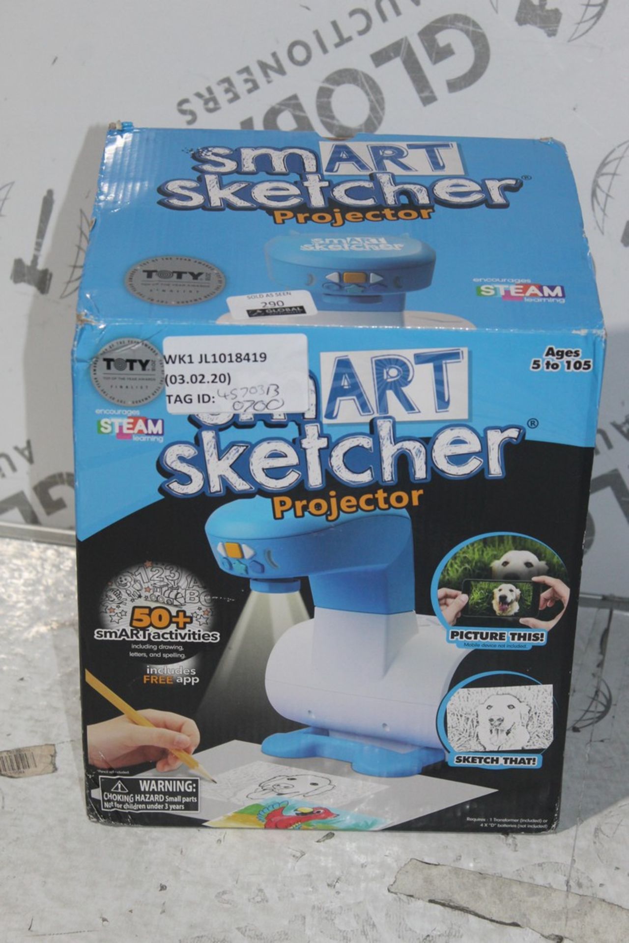 Boxed Smart Sketcher Projector Picture Projector RRP £70 (4570313) (Public Viewing and Appraisals