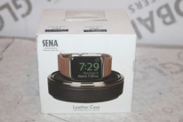 Boxed Brand-new Sena, Hand Crafted genuine Leather, Black Apple Watch Box, RRP£45.00