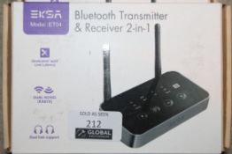 Lot to Contain 3 Boxed EKSA, ET04 Bluetooth and Receiver 2in1 Transmitter, Combined RRP£105.00