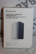 Lot to Contain 2 Boxed, Blue Flame, 2 Device Wall Charger and Portable Batteries, Combined RRP£60.