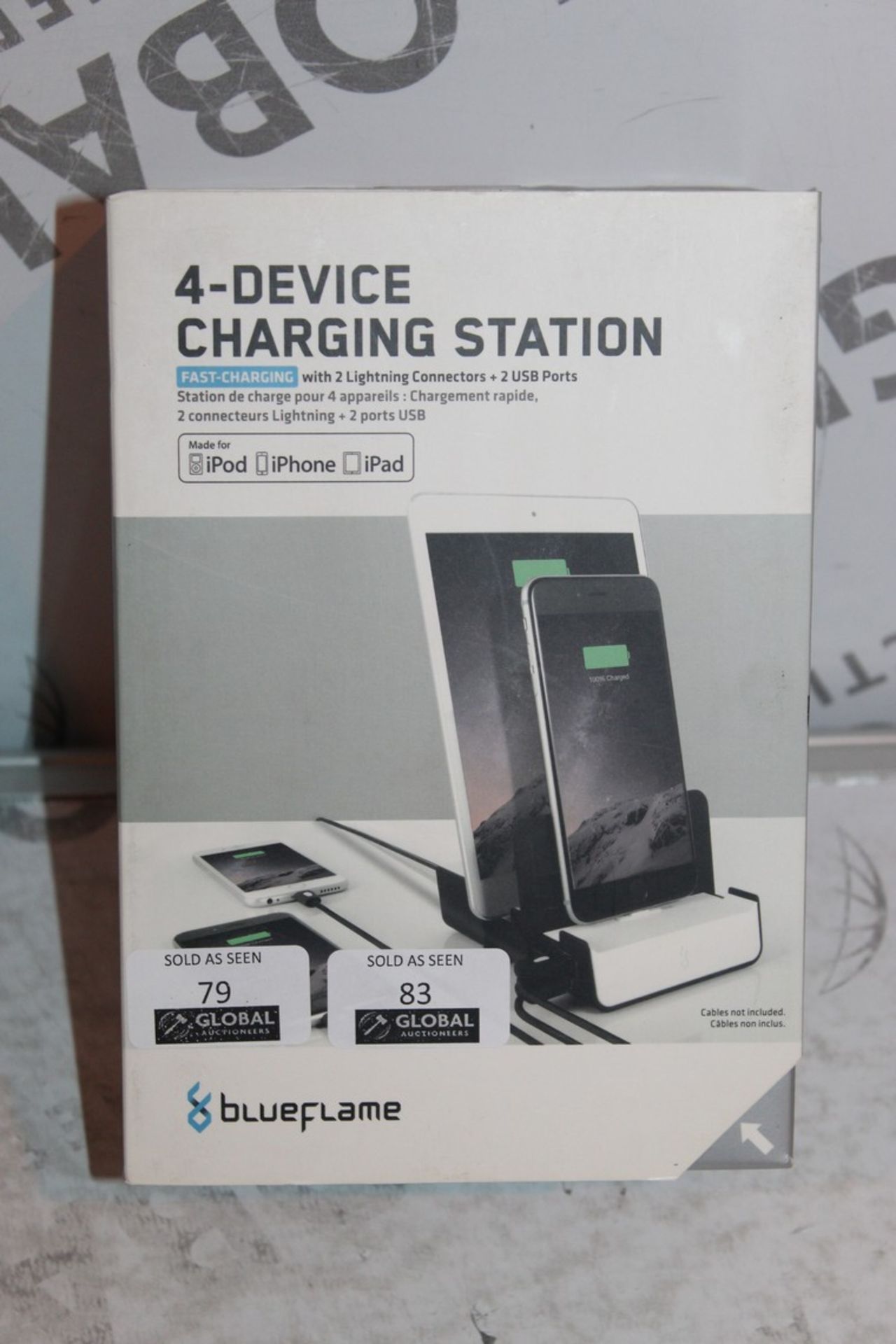 Boxed Brand-New, Blue Flame, Fast Charging 4 Device, Charging Station, RRP£55.00