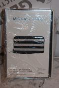 Boxed Brand-New Michael Kors, Large Multifunction, Black and White Saffiano, Wallet, RRP£55.00