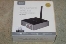 Boxed EKSA, TOS INKA SPDIF Wireless, Transmitter and Receiver all in 1, RRP£100.00