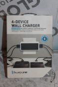 Lot to Contain 5 Boxed, Blue Flame 4 Device Wall Charger, Combined RRP£100.00