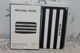 Boxed Brand-New Michael Kors, Large Multifunction, Black and White Saffiano, Wallet, RRP£55.00