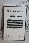 Boxed Brand-New Michael Kors, Large Multifunction, Black and White Saffiano, Wallet, RRP£55.00