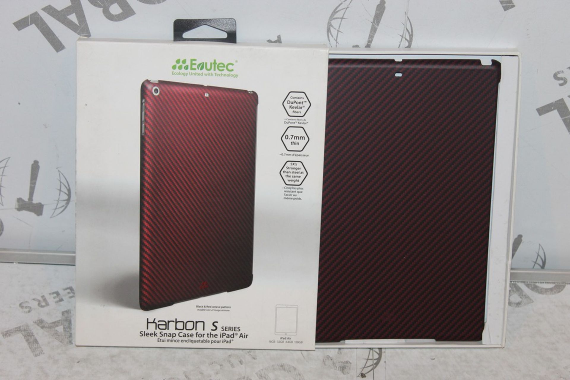Lot to Contain 2 Boxed, Brand-new, EVUTEC Carbon s, Sleek Snap On Cases For iPad Air, RRP£110.00