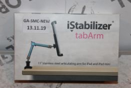 Boxed, I Stabiliser Tab Arm, 11IN, Stainless Steel Articulating Arm For iPad and iPad Mini, RRP£55.