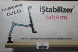 Lot to Contain 3 I Stabilizer Tab arm 11IN Stainless Steel, Articulating Arm For iPad and iPad Mini,