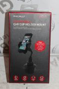 Lot to Contain 3 Macally Adjustable, Car Dashboard Mount Holder, Phone Holders AND Cup Holders,