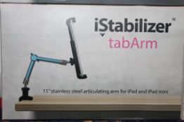 Lot to Contain 3 I Stabilizer Tab arm 11IN Stainless Steel, Articulating Arm For iPad and iPad Mini,