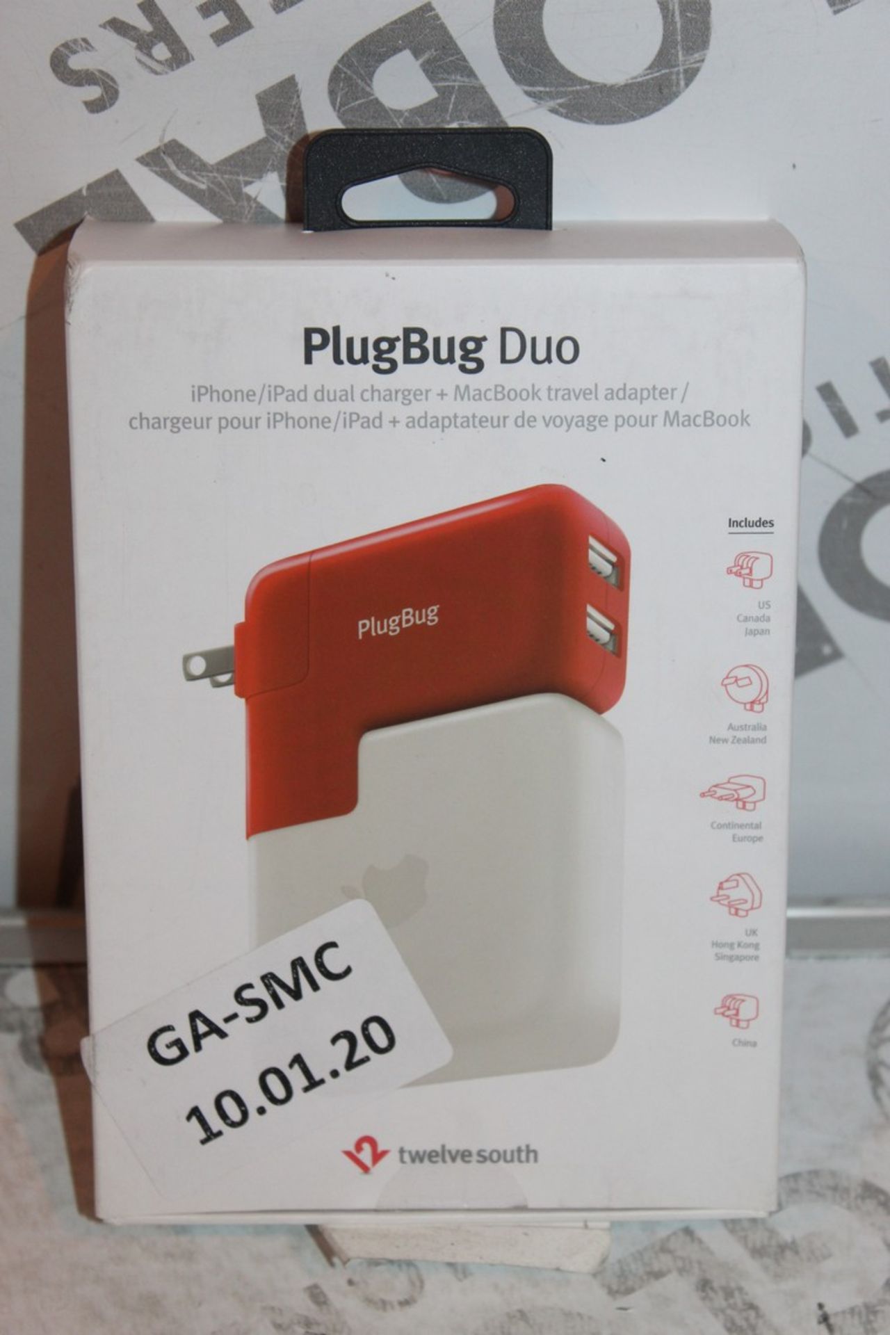 Boxed Plug Bug Duo, iPad and iPhone Charger With Multiple Heads, RRP£65.00