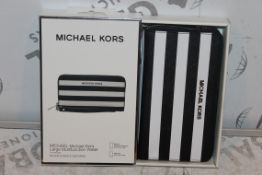 Boxed Brand-New Michael Kors, Large Multifunction, Black and White Saffiano, Wallet, RRP£55.00