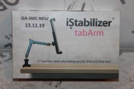 Boxed, I Stabiliser Tab Arm, 11IN, Stainless Steel Articulating Arm For iPad and iPad Mini, RRP£55.