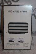 Boxed Brand-New Michael Kors, Large Multifunction, Black and White Saffiano, Wallet, RRP£55.00