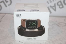 Boxed Brand-new Sena, Hand Crafted genuine Leather, Black Apple Watch Box, RRP£45.00