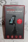 Lot to Contain 3 Macally Adjustable, Car Dashboard Mount Holder, Phone Holders AND Cup Holders,