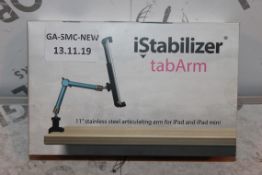 Boxed, I Stabiliser Tab Arm, 11IN, Stainless Steel Articulating Arm For iPad and iPad Mini, RRP£55.