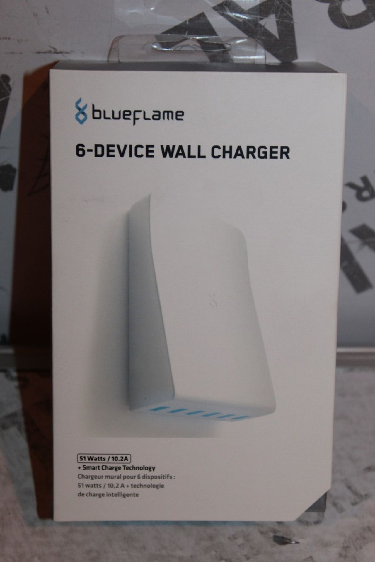 Boxed, Brand-New, Blue Flame, 6 Device Wall Charger, RRP£35.00