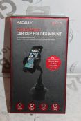 Lot to Contain 3 Macally Adjustable, Car Dashboard Mount Holder, Phone Holders AND Cup Holders,