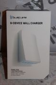 Boxed, Brand-New, Blue Flame, 6 Device Wall Charger, RRP£35.00