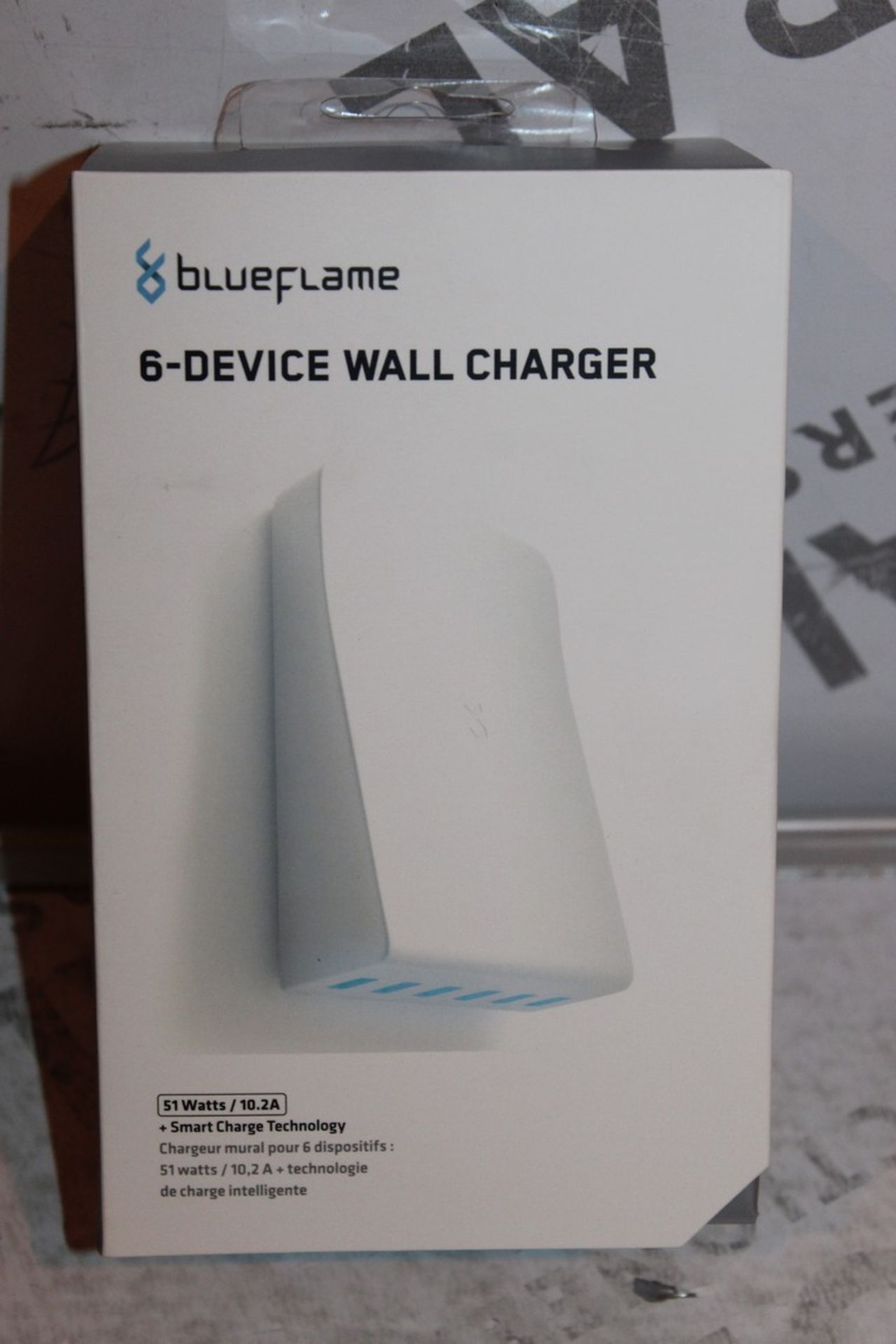 Boxed, Brand-New, Blue Flame, 6 Device Wall Charger, RRP£35.00