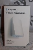 Boxed, Brand-New, Blue Flame, 6 Device Wall Charger, RRP£35.00