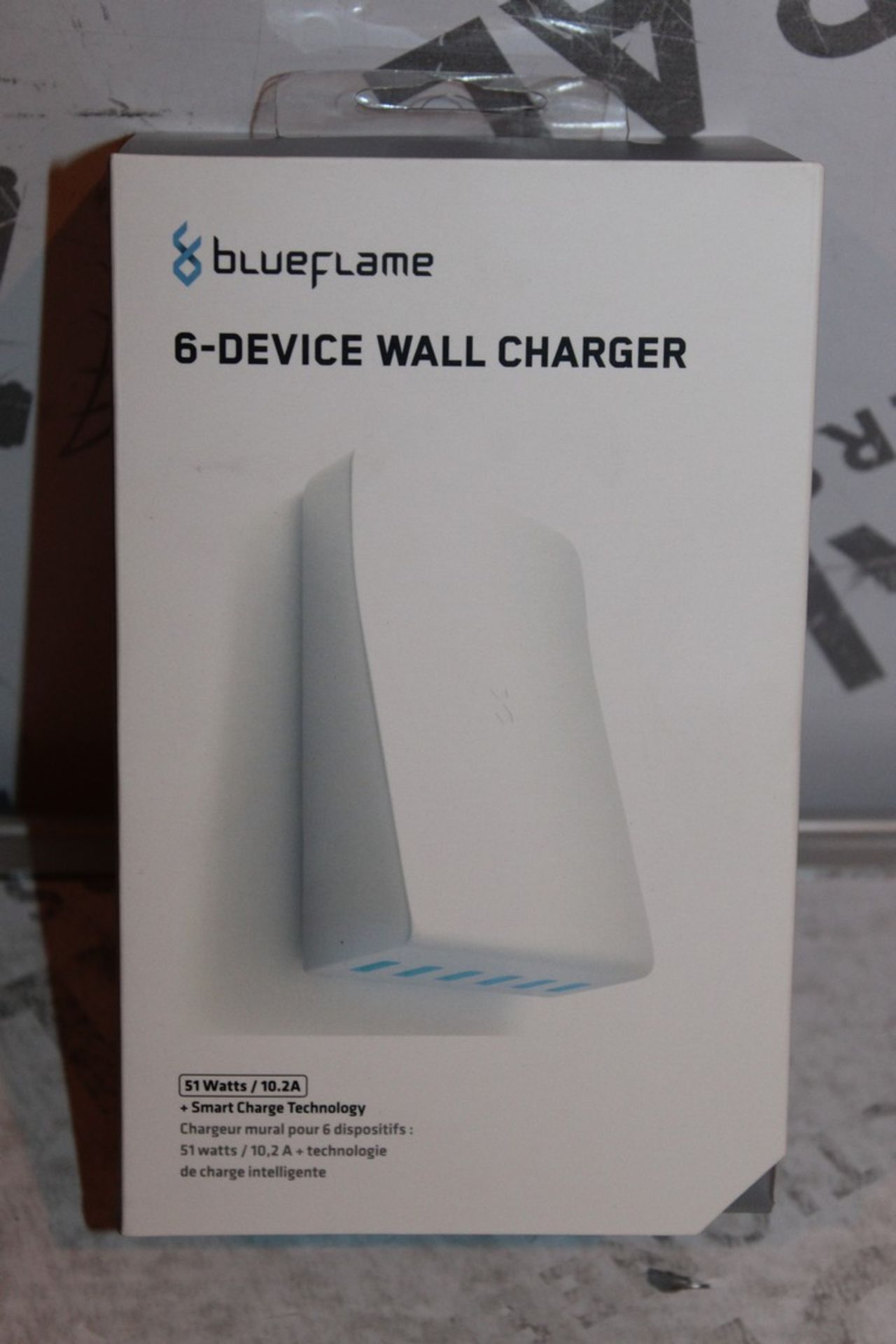 Boxed, Brand-New, Blue Flame, 6 Device Wall Charger, RRP£35.00