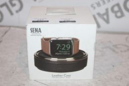 Boxed Brand-new Sena, Hand Crafted genuine Leather, Black Apple Watch Box, RRP£45.00