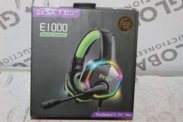 Boxed EKSA, E1000 Gaming Headset, 7.1 Channel Surround SOUND For PS4 & PC-MAC. RRP£55.00