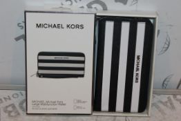 Boxed Brand-New Michael Kors, Large Multifunction, Black and White Saffiano, Wallet, RRP£55.00