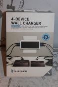 Lot to Contain 5 Boxed, Blue Flame 4 Device Wall Charger, Combined RRP£100.00