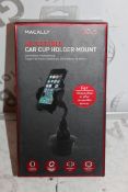 Lot to Contain 3 Macally Adjustable, Car Dashboard Mount Holder, Phone Holders AND Cup Holders,