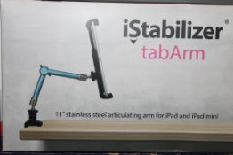 Lot to Contain 3 I Stabilizer Tab arm 11IN Stainless Steel, Articulating Arm For iPad and iPad Mini,