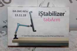 Boxed, I Stabiliser Tab Arm, 11IN, Stainless Steel Articulating Arm For iPad and iPad Mini, RRP£55.