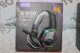 Boxed EKSA, E1000 Gaming Headset, 7.1 Channel Surround SOUND For PS4 & PC-MAC. RRP£55.00