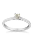 Premium Quality Princess Cut Solitaire Diamond Ring, Metal 9ct White Gold, Weight 1.73, Diamond