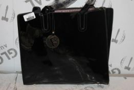 Brand New Womens, Coolives, Gloss Black, Golden Detail, Designer Handbag, RRP £48.99