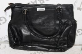 Brand New Womens, Coolives Black, Stitched Detail Designer Handbag, RRP £45.99