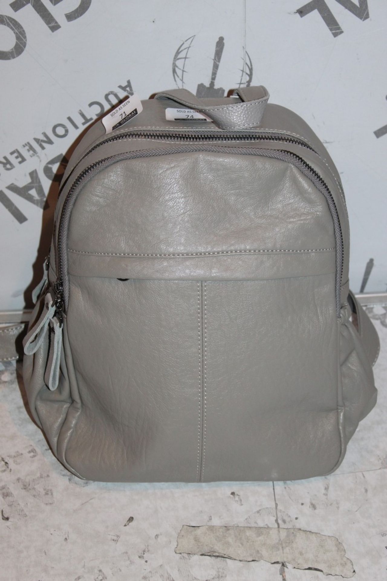 Brand New Womens, Coolives, Soft Grey Leather, Backpack, RRP £50.00