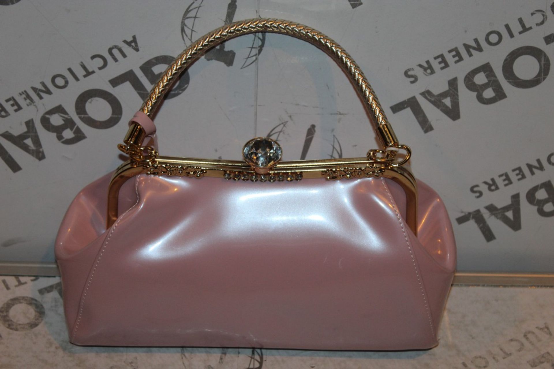 Brand New Womens, Coolives, Baby Pink, Rhinestone, Cliptop Bag, RRP £48.99