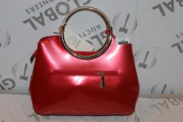 Brand New Womens, Coolives, Rose Red, Gold Handle, Ladies Zip Top, Handbag, RRP £47.99