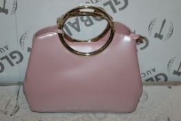 Brand New Womens, Coolives, Baby Pink, Golden Detail, Patent Leather, Night Bag, RRP £45.00