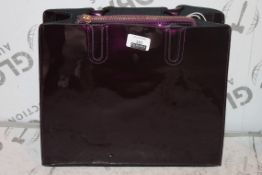 Brand New Womens, Coolives, Gloss Purple, Golden Detail, Designer Handbag, RRP £48.99